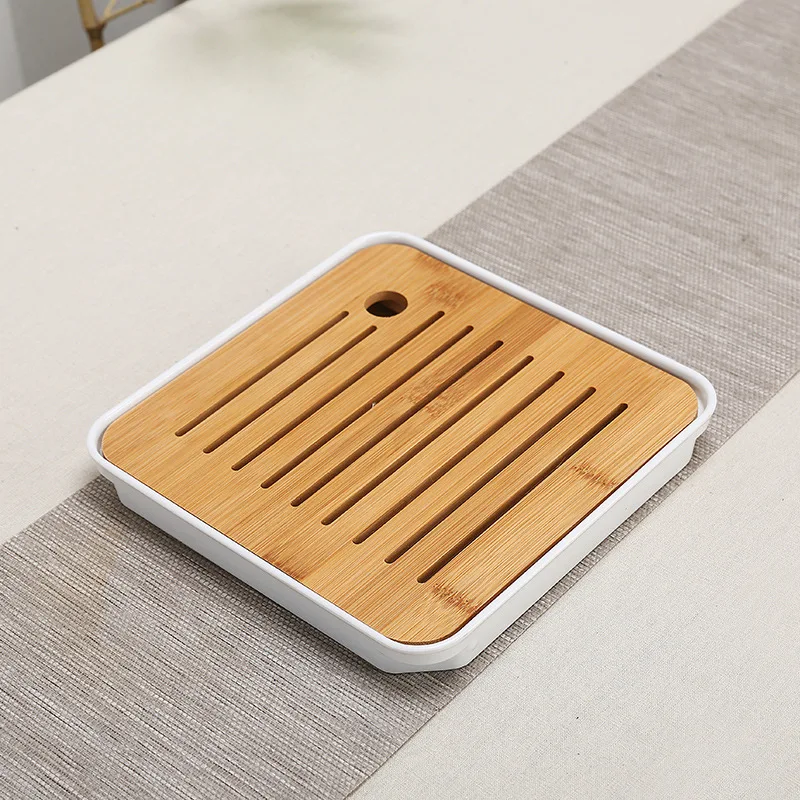 Protable Bamboo Tea Tray,melamine Drawer Drainage Pallet,tea Set,good Gifts Tea Trays AliExpress