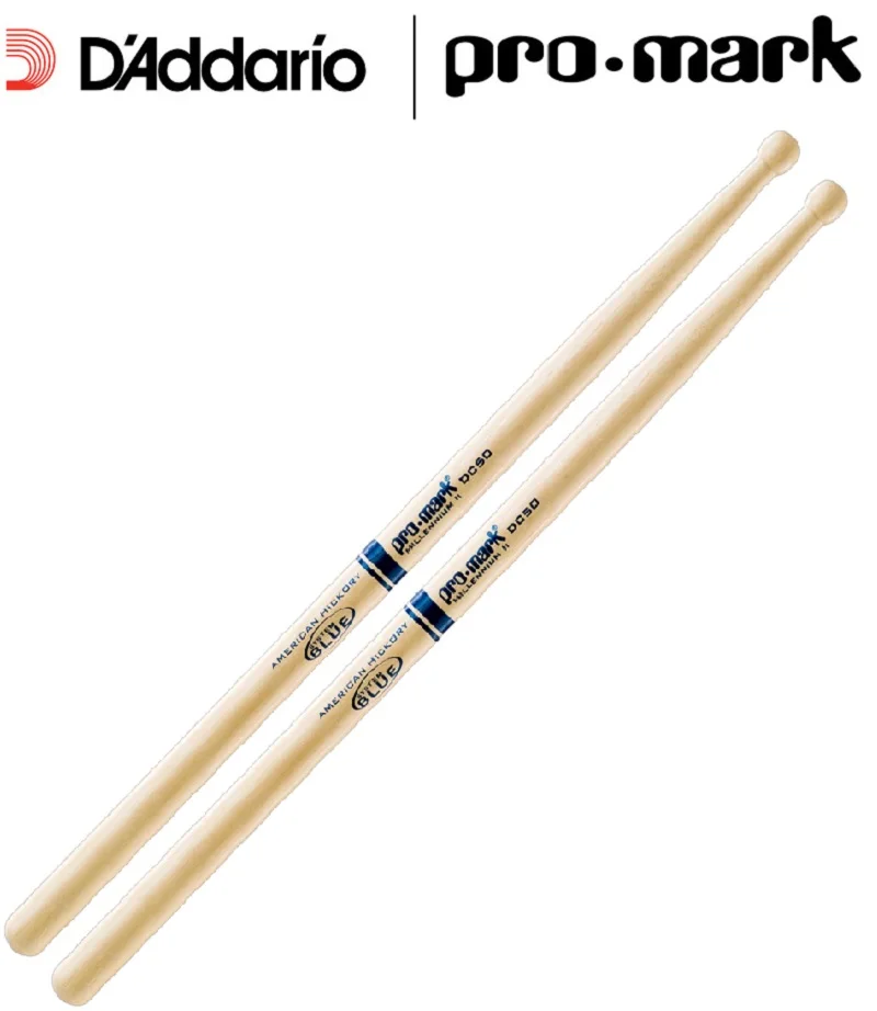 

Promark by D'addario American Hickory TXDC50W Wood Tip Marching Drumsticks Daddario