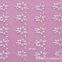 3D Цветочный дизайн переводные наклейки для ногтей переводные наклейки для девушек и женщин инструменты для маникюра обертывания ногтей наклейки XF150