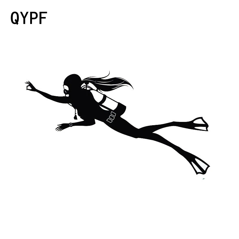 QYPF 15 3 см * 8 7 виниловые автомобильные наклейки для Акваланга акваланга аксессуары