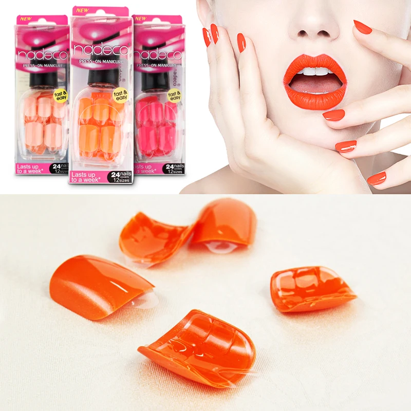 

False Nails Tips Press On Manicure Gel Polish False Tips Nail Art Design Short Length Artificial Nails Extension Design Nail Art