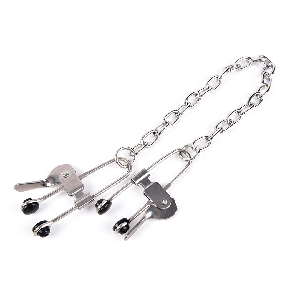 Stainless Steel Nipples Clamps For Couples Exotic Accessories Metal Breast Clips Stimulator In Adult Games