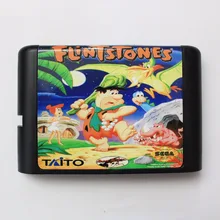 Flintstones 16 бит sega MD игровая карта для sega Mega Drive для Genesis