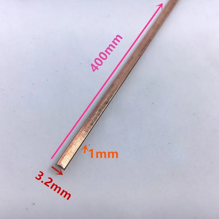 BCuP-2 медные стержни для пайки 3,2x1x400 мм 50 шт. для газовой пайки на медной основе