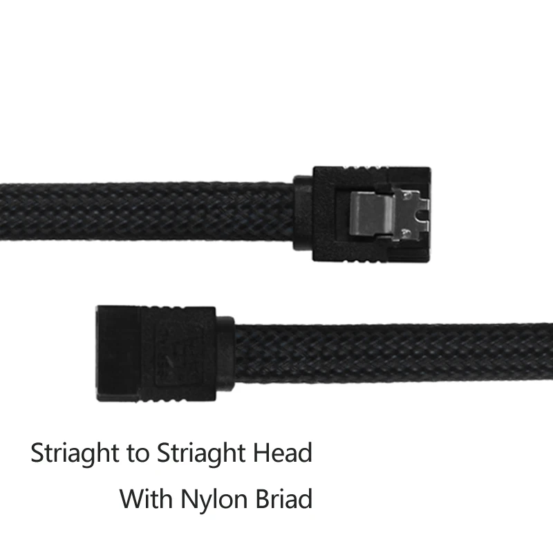  ULT-BEST 5PCS SATA 3.0 III SATA3 7pin Data Cable 6Gb/s SSD Cables HDD Hard Disk Data Cord with Nylon Sleeved Premium Version