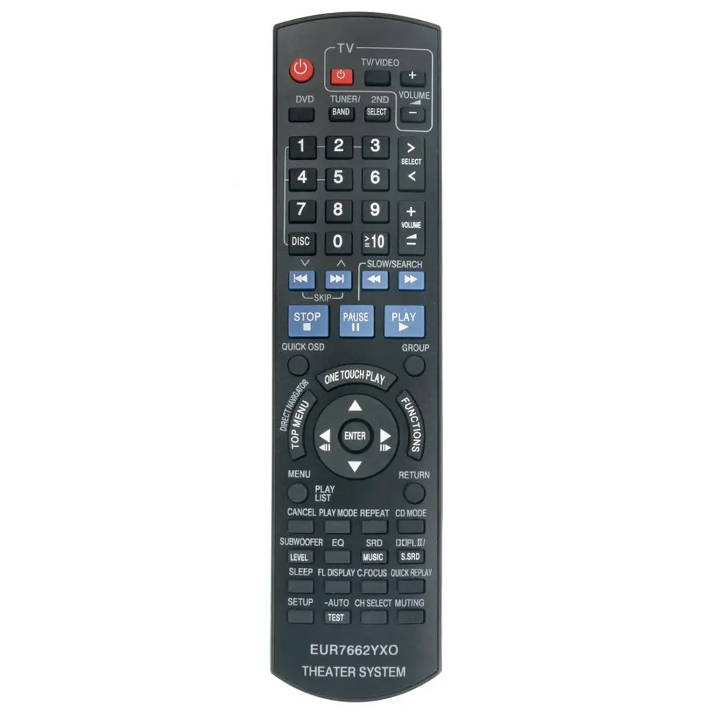 

Новый пульт дистанционного управления EUR7662YXO для системы Panasonic DVD-кинотеатра SCPT950 SAPT950 SAPT1050