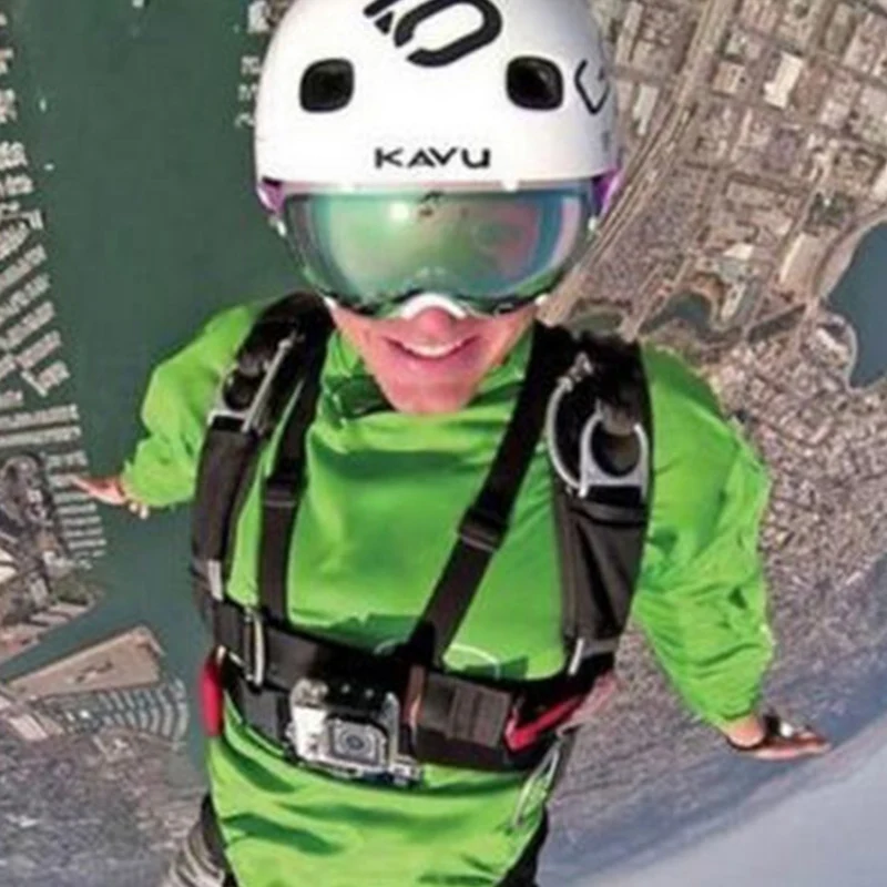 Justerbart brystbånd til GoPro Hero 7/6/5/4/3+ - Elastisk harnisk