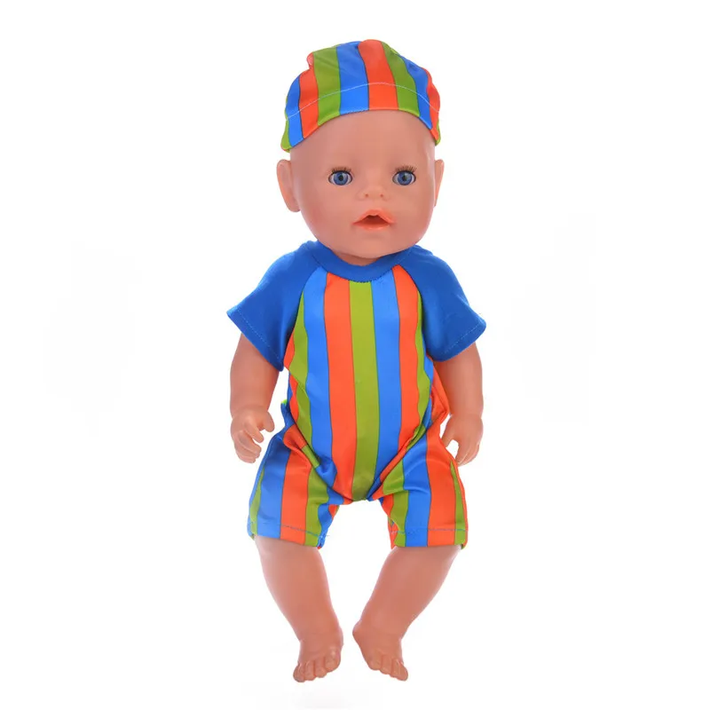 Baby Born Doll Clothes Fit 43cm Zapf Baby Born&18inch American Doll Cute Rompers Doll Clothes Children Birthday Gifts n834 american-doll-clothes