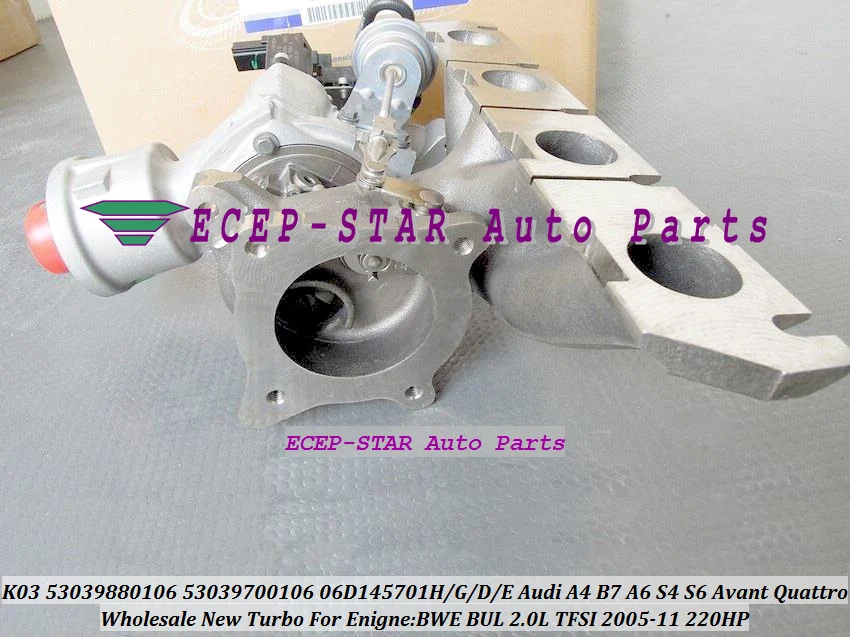 K03 106 53039880106 53039700106 06D145701H 06D145701G Turbo For Audi A4 B7 A6 S4 S6 Avant Quattro 2.0L TFSI B7 2005-11 BWE BUL 220HP (3)