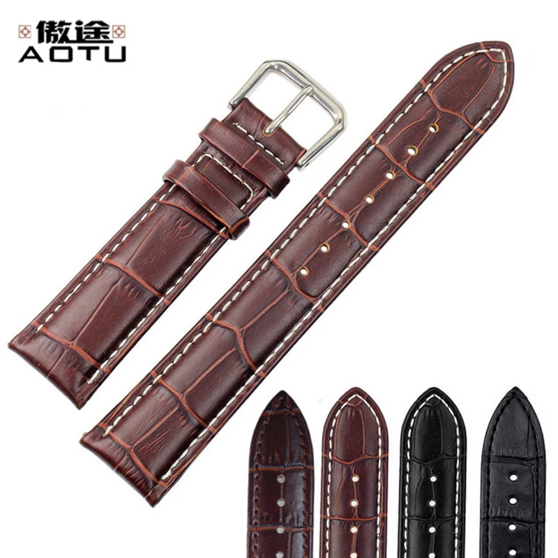 Genuine Leather Watchbands For Tissot 1853/CITIZEN/Mido/DW Men Leather