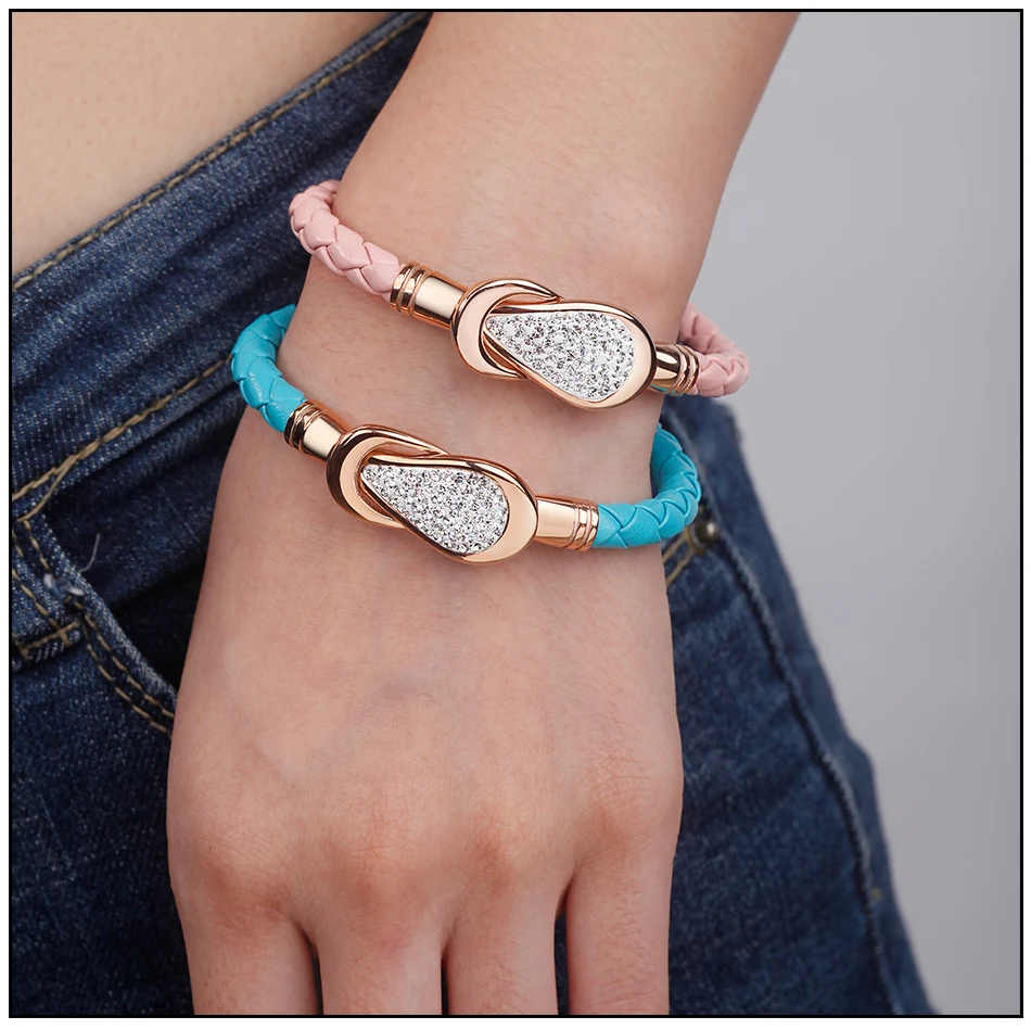 Women Leather Bracelet PU (8)-1