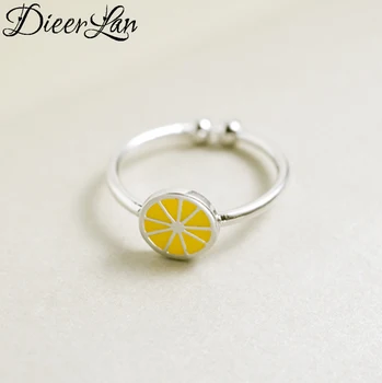 

New Arrivals 925 Sterling Silver Round Fruit Rings for Women Adjustable Size Ring Fashion sterling-silver-jewelry