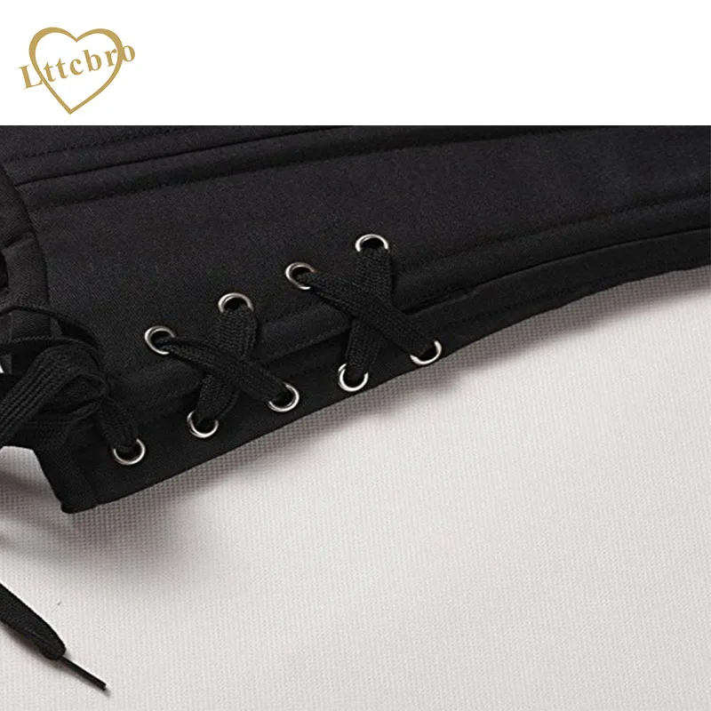 24 Double Steel Boned Longline Heavy Duty Waist Corset Shaper Underbust Corset Bustier Black 24 Double Steel Boned Longline Heavy Duty Waist Corset Shaper Underbust Corset Bustier Black