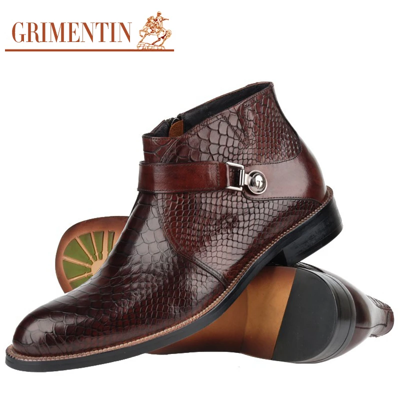 Boots Genuine Leather Italian For Men Wedding Business Chelsea Ankle men leather boots chelsea boots business mens boots