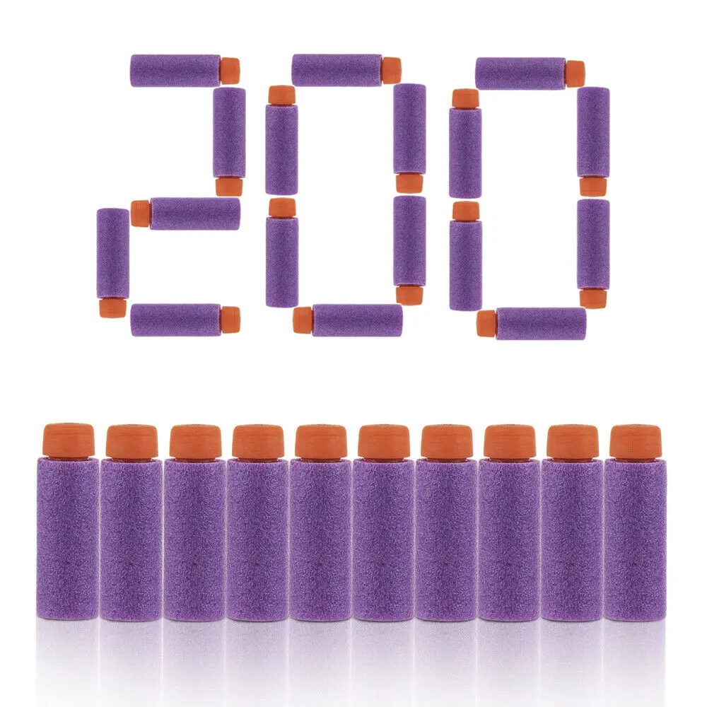 Worker Mod 200PCS Short Darts Gen 2 Foam Purple Orange for Nerf Modify Stefan Kits Toy