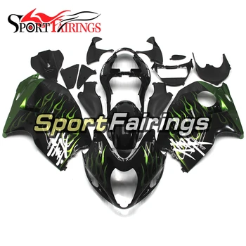 

Complete Black Green Flame Fairings For Suzuki 1997 98 99 00 01 02 03 04 05 06 2007 GSXR1300 Hayabusa Full Sportbike Covers