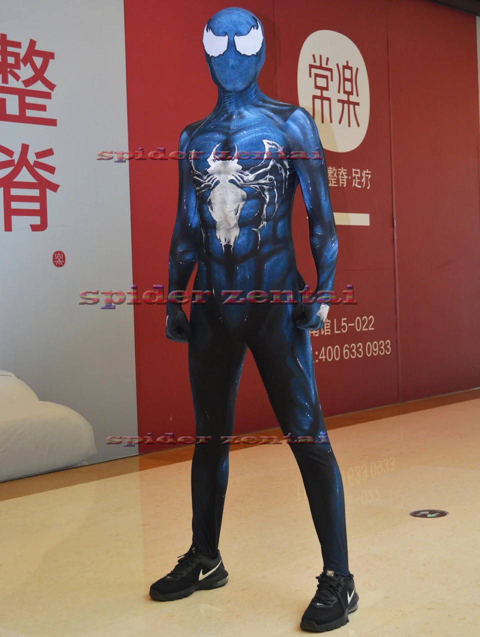 

venom symbiote spiderman costume Halloween Spandex Fullbody suit spider-man superhero costumes spider Zentai free shipping