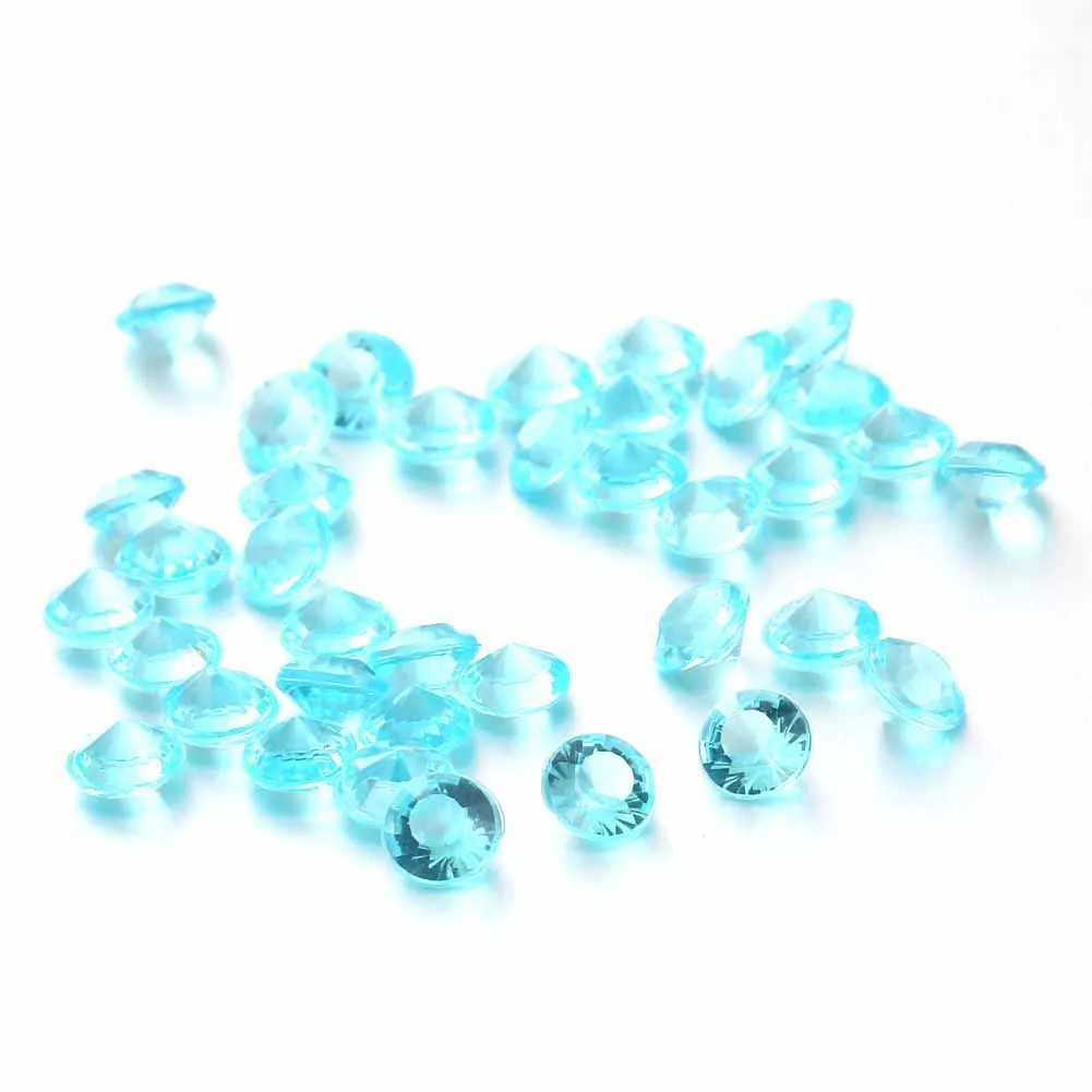 Прозрачный акриловый кристалл бриллиантовой огранки cтразы россыпью Конфетти Для DIY Швейные Украшение для свадебного стола рассеивает около 2000 шт./пакет 13 Цветов - Цвет: 5