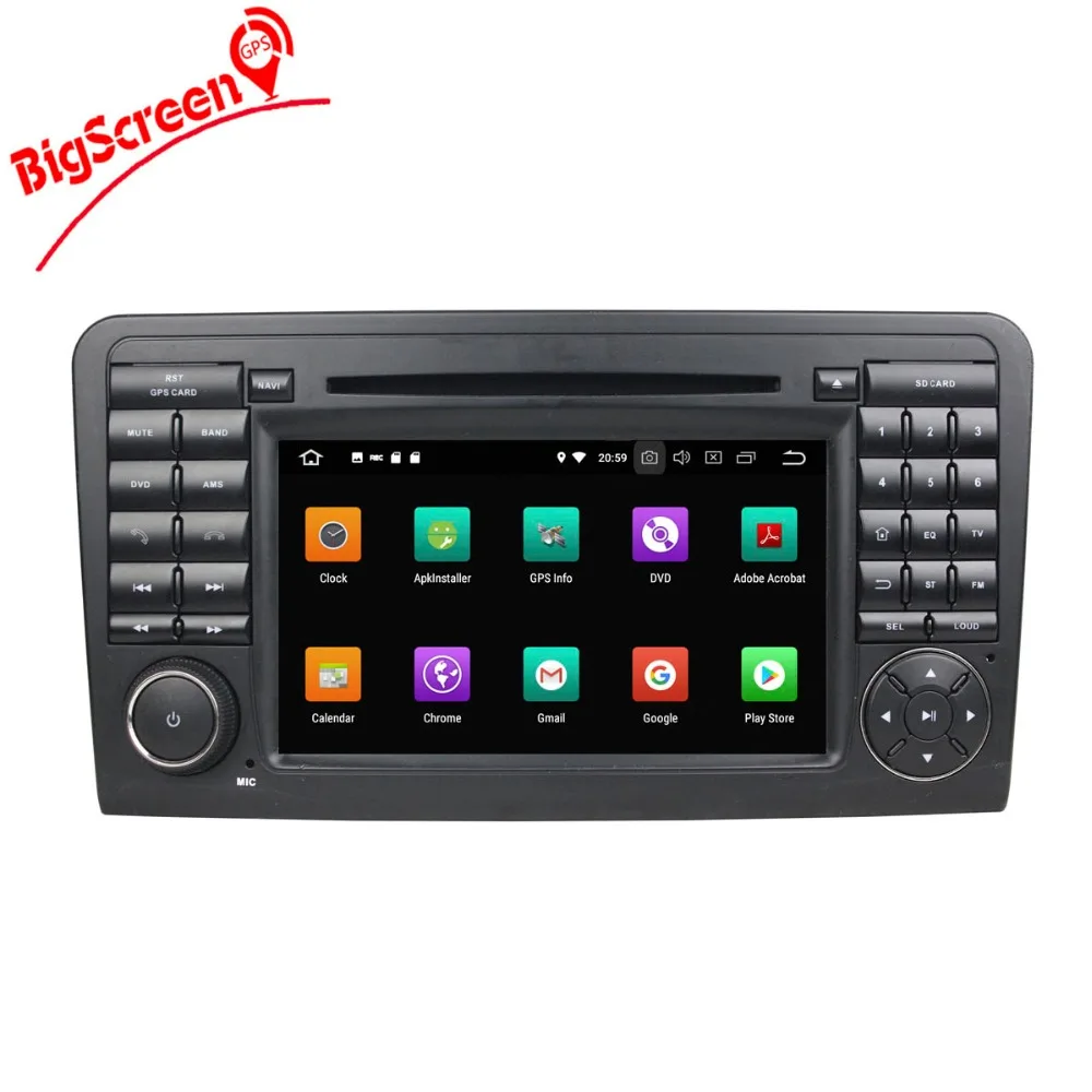 Excellent 2 Din Android 8.0 Car Radio GPS Navi For Mercedes Benz ML W164 ML350 ML500 GL X164 GL320 IPS Unit stereo RAM 4GB+32GB 8 Core 1