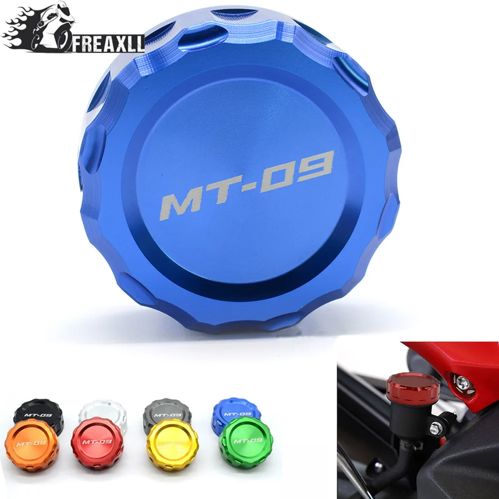

Hot Motorcycle Cylinder Reservoir Cover Brake Rear brake caps Fluid Cap Cover For YAMAHA MT09 tracer MT-09 MT 09 2013 2014