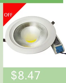 Downlights Встраиваемый проектор 12W Dimmable Spot Ceiling Светильники Светодиодная лампа, утопленная в потолочном светильнике