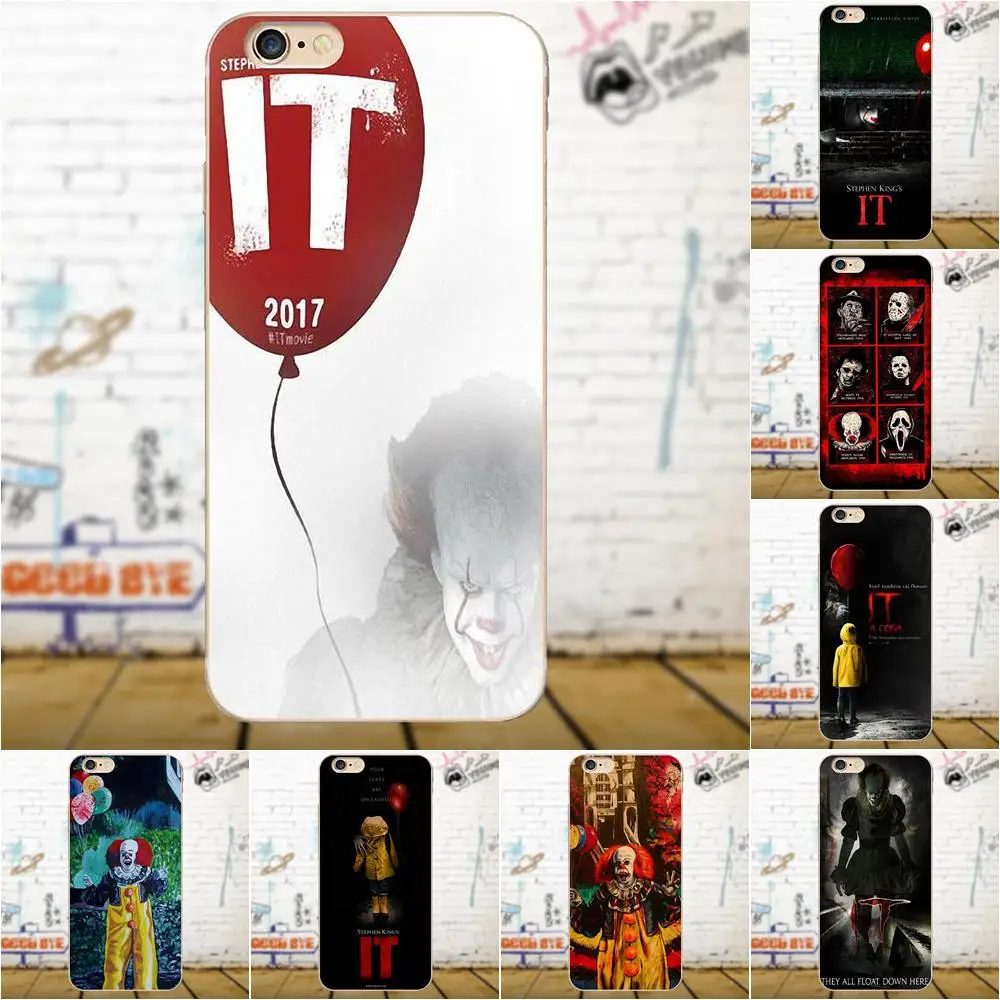 Стивен Кинг это пеннивайз клоун хоррор для Apple iPhone 4 4S 5 5C 5S SE 6 6S 7 8 Plus X LG G4 G5 G6 K4 K7 K8