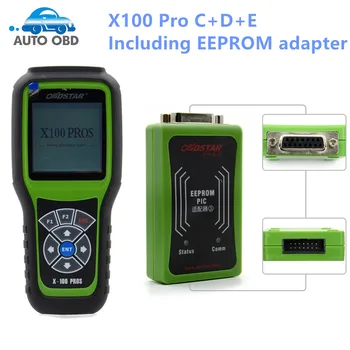 

Newest OBDSTAR X100 Pro C+D+E auto Key Programmer with EEPROM Adapterfor IMMO+Odometer+OBD+EEPROM obdstar X-100free DHL shipping