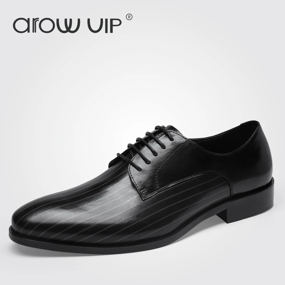 arow VIP Brand Fashion Genuine Leather Men Dress Shoes, Luxury Leather