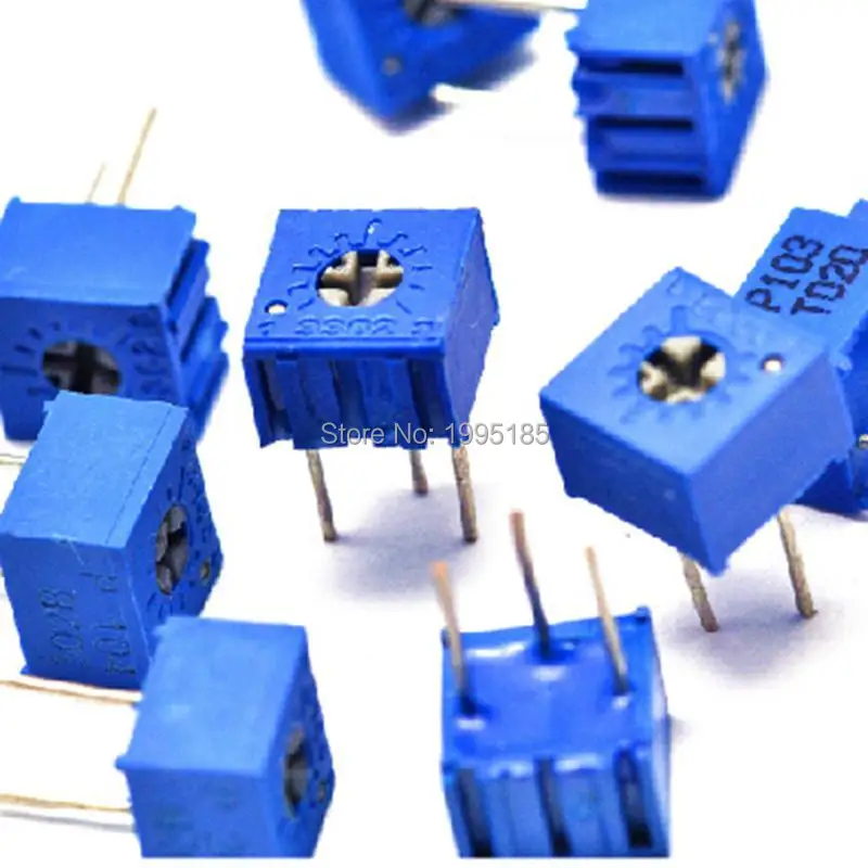 Trimpot Trimmer potentiometers Assorted Kit Single Turn 3362P 100ohm