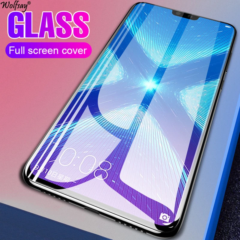 

9H Screen Protector Huawei Honor 8X Glass Tempered Full Cover Protective Glass For Huawei Honor 8X Safety Film Glass Honor 8X
