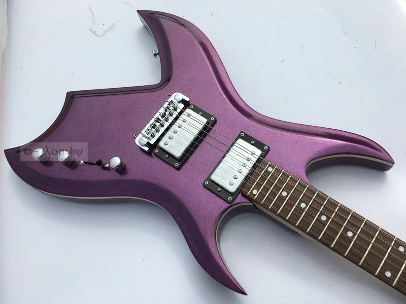 

high grade Tremolo Floyd Rose flame maple neck through electric guitar