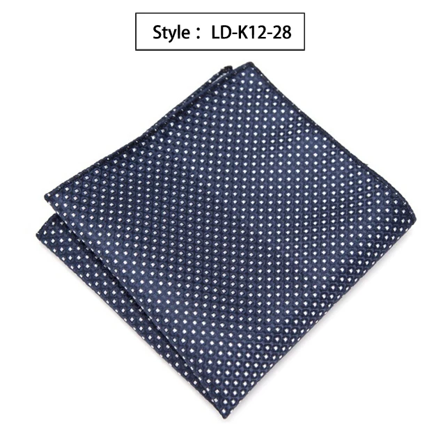 Мужской s галстук роскошный жаккардовый галстук подарки для мужчин вышивка платок с узором пейсли Карманный квадратный полотенце для сундуков носовые платки аксессуары - Цвет: LD-K12-28