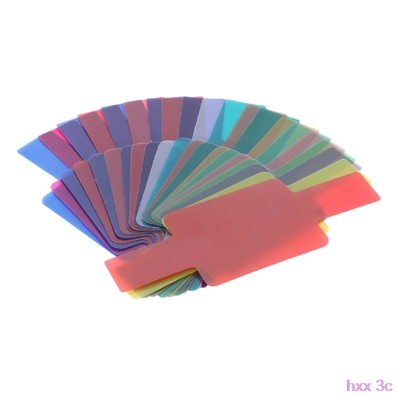 20 Color Photographic Color Gel Filter Cards Set for Canon photo color filter