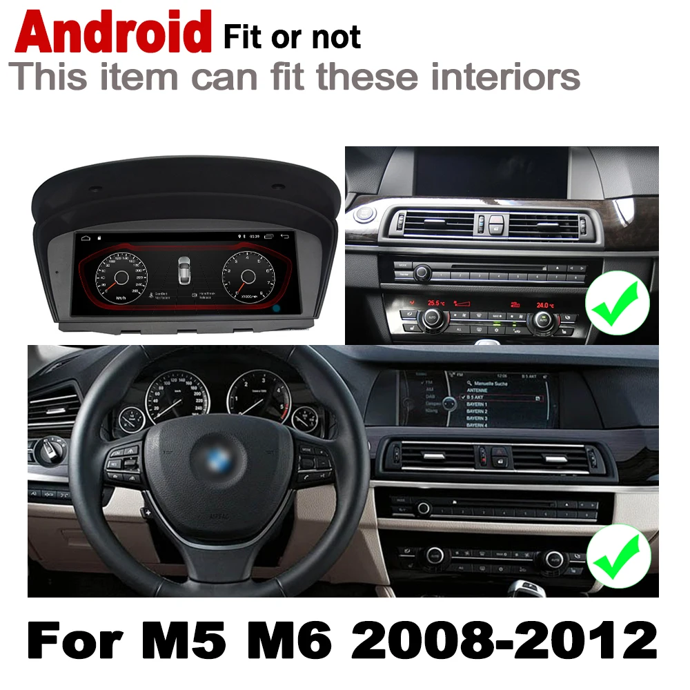 Sale Android 7.0 up car player for BMW M5 M6 E65 F10 2008~2012 CIC original Style Autoradio gps navigation HD screen 2GB+16GB WiFi 1