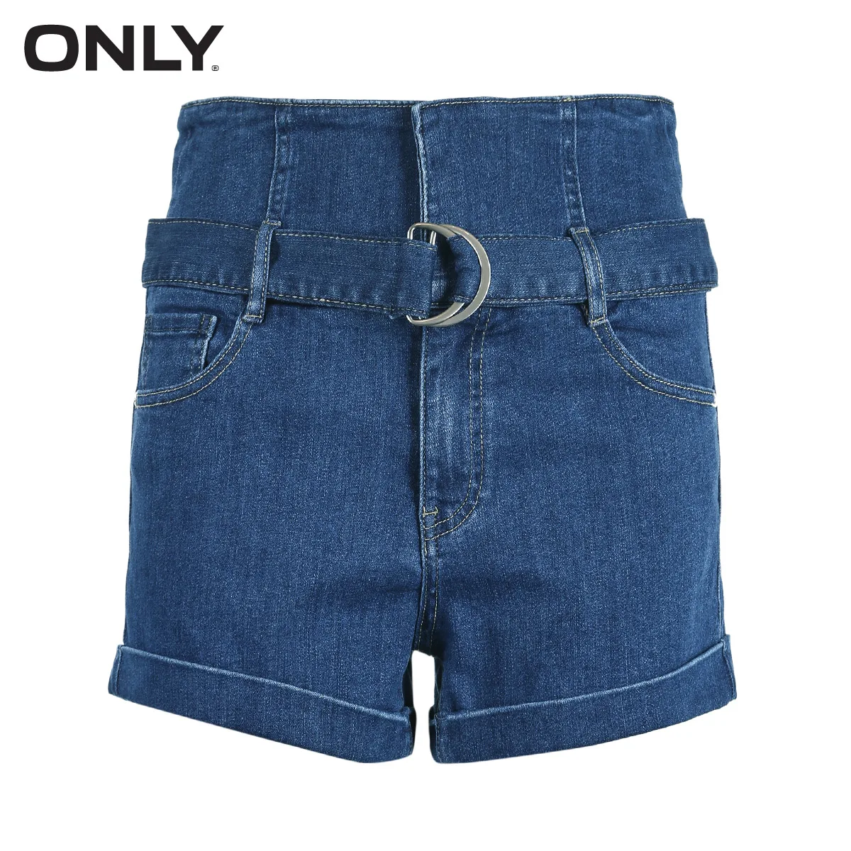Только летние женские джинсовые шорты со шнуровкой и высокой посадкой | 118343512