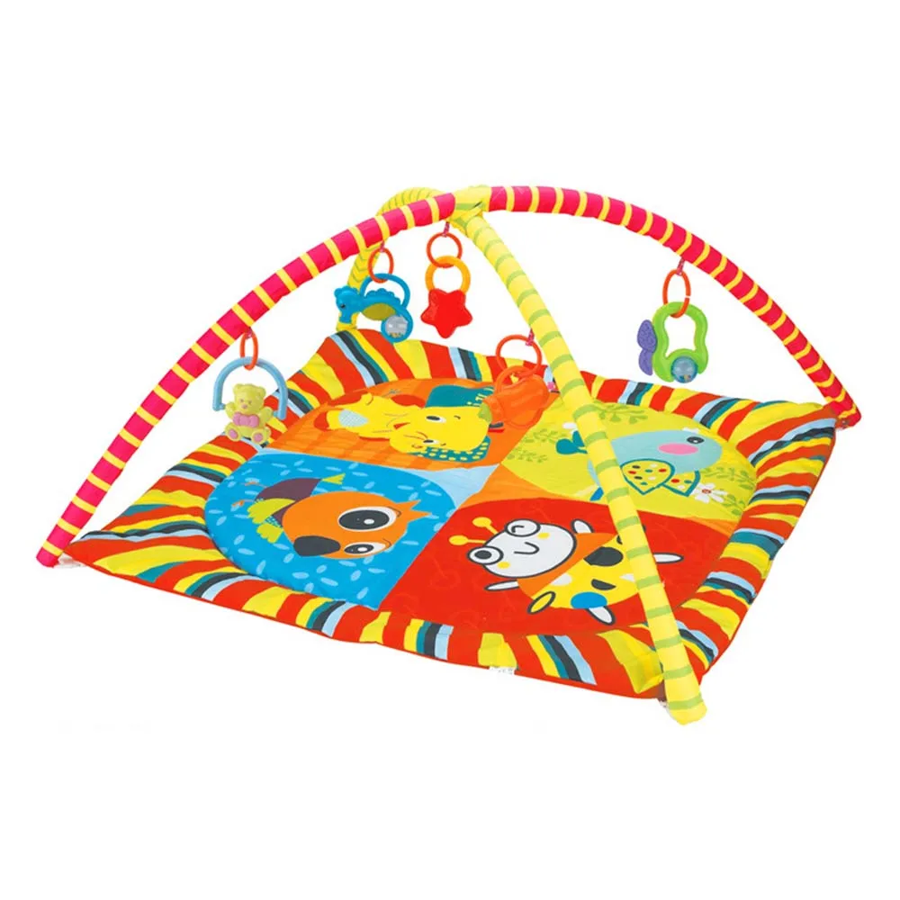 Baby Play Mat Kids Rug Crawling Carpet With Animal Pendant Baby Gym