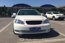 2003-2009 COROLLA TOP Quality Matt Black Resin fibre Car front bumper Mesh Grille Around Trim Racing Grills