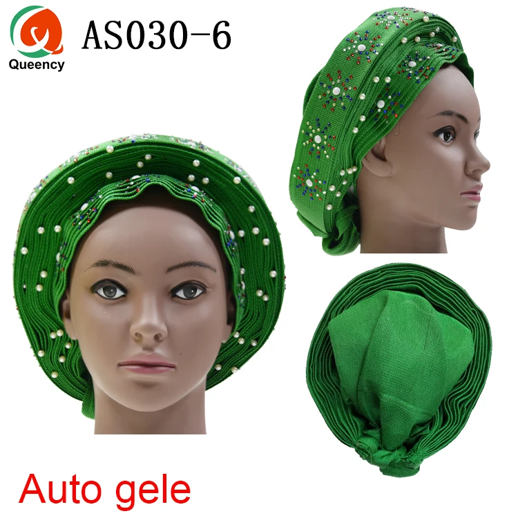 Queency африканские готовые дамы Aso oke материал авто-геле Headtie многоцветные доступны DHL AS030