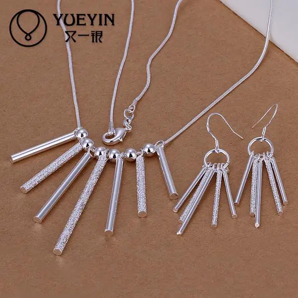 

2016 new silver plated jewelry set for women wedding Bridal Jewelry S159 ekszerek I monili