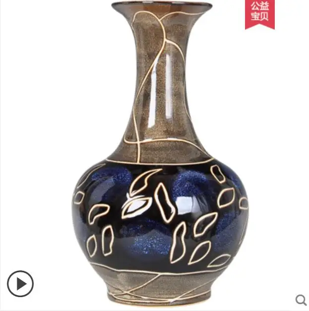 Simple Creative Living Room Arrangement Flower Vase European Decoration Vase Home Decoration Jingdezhen Ceramics