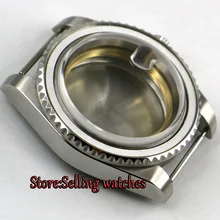 43 мм сапфировое стекло без ободка из нержавеющей стали чехол для часов fit ETA 2836 8215 механизм