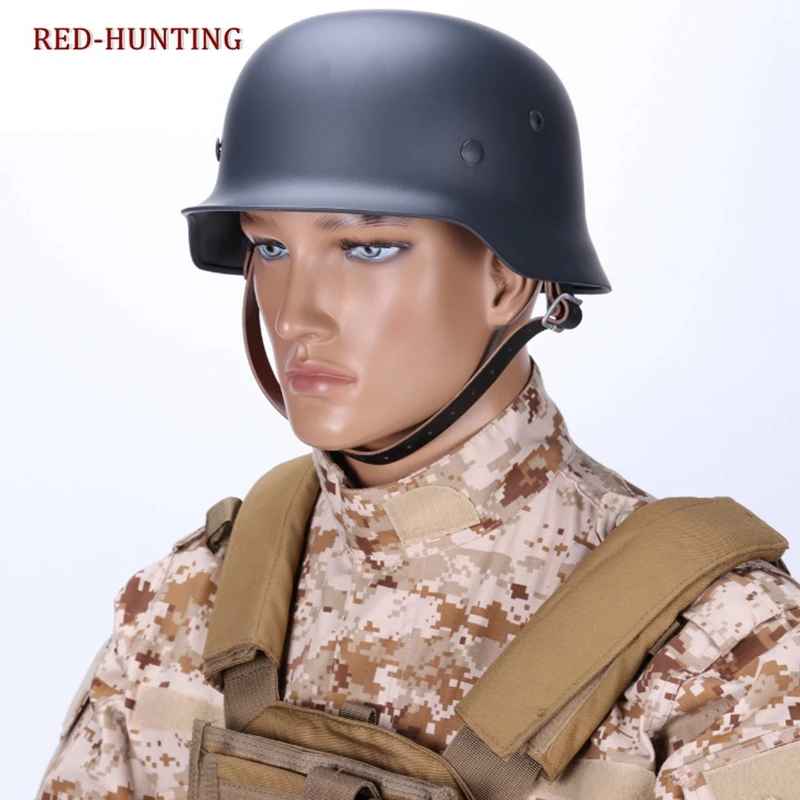 

Perfect German Army M35 Green Steel Helmet Replica Stahlhelm Tactical Combat Safty Helmet Tactical Military Helmet