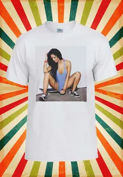 

Sexy Skater Skate Board Girl Novelty Men Women Vest Tank Top Unisex T Shirt