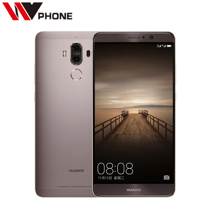 Original Huawei Mate 9 4G LTE Mobile Phone Octa Core 6GB RAM 128GB ROM 5.9" HD Android 7.0 Fingerprint ID SmartPhone