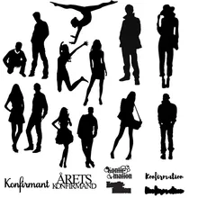 Boy and Girl Profile Silhouettes Metal Cutting Dies For DIY Scrapbooking Embossing Paper Cards Making Decorative Crafts New 2019