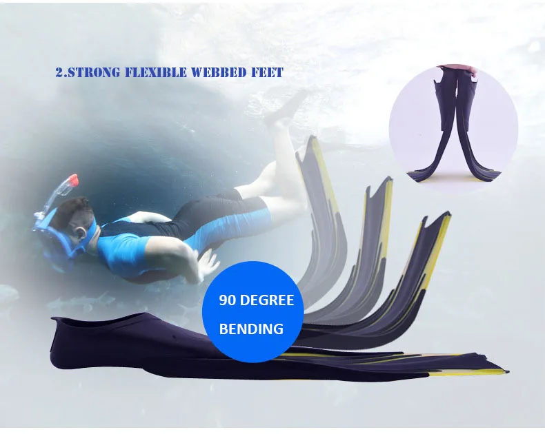 DEX стиль подводное плавание плавники Trek Foot Flipper подводное плавание плавники для дайвинга профессиональный