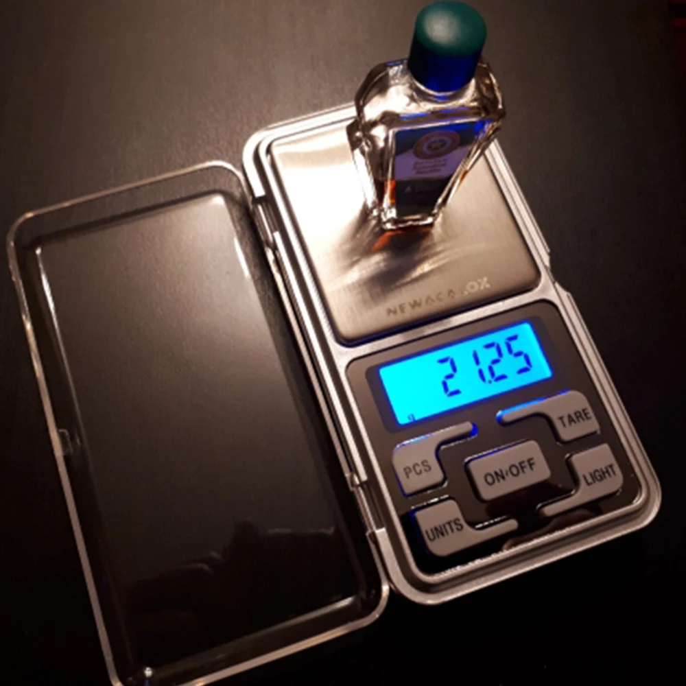 Electronic Digital Pocket Scale 0.01g Precision Mini Jewelry Weighing Scale Backlight Scales 0.1g for Kitchen 100/200/300/500g