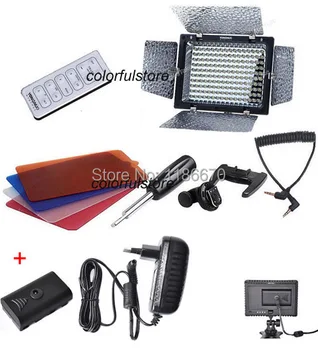 

FREE SHIP YN160II YN-160II YN-160 II 2 YN160 160 LED Video Light For Canon Nikon Pentax Panasonic JVC Olympus+ AC Power Adapter