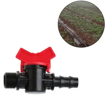

1/2 inch Male Thread Garden Hose Valve Waterstop Connector Micor Drip Irrigation Water Pipe Switch for 16mm 20mm PE Tubing