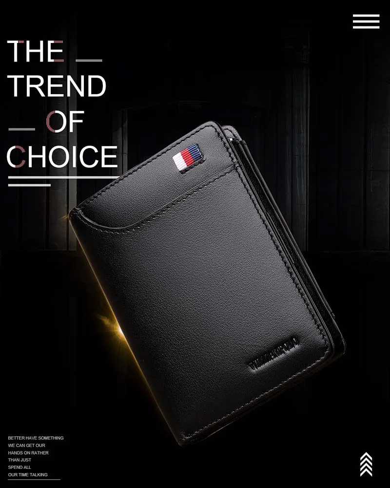 Williampolo famosa marca de moda 3 bifold